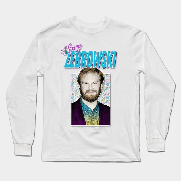 Henry Zebrowski // Aesthetic Retro Design Long Sleeve T-Shirt by DankFutura